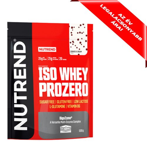 NUTREND Iso Whey Prozero 500g Cookies & Cream