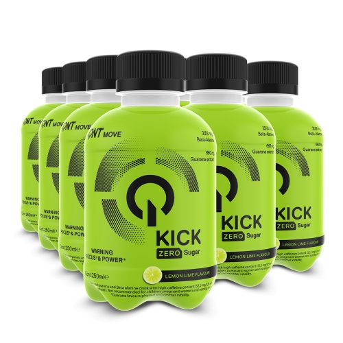 Qnt kick (focus & power) lemon-lime zero sugar 250 ml