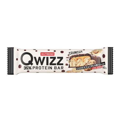 NUTREND QWIZZ Protein Bar 60g Cookies&Cream (12pcs)